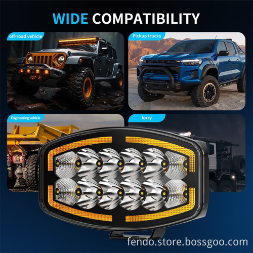High Brightness Luxury 10 Inch ORV SUV LED Spotlight Fog Lamp